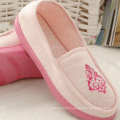 Spring and autumn new bag heel waterproof non-slip embroidered confinement shoes